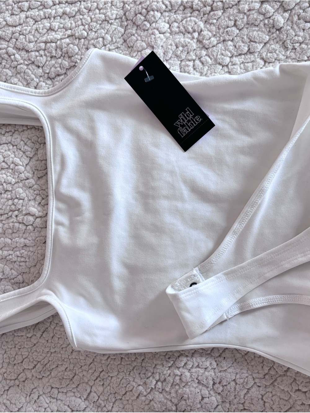Target Wild Fable White Scoop Neck Bodysuit